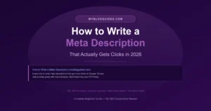 How to Write a Meta Description